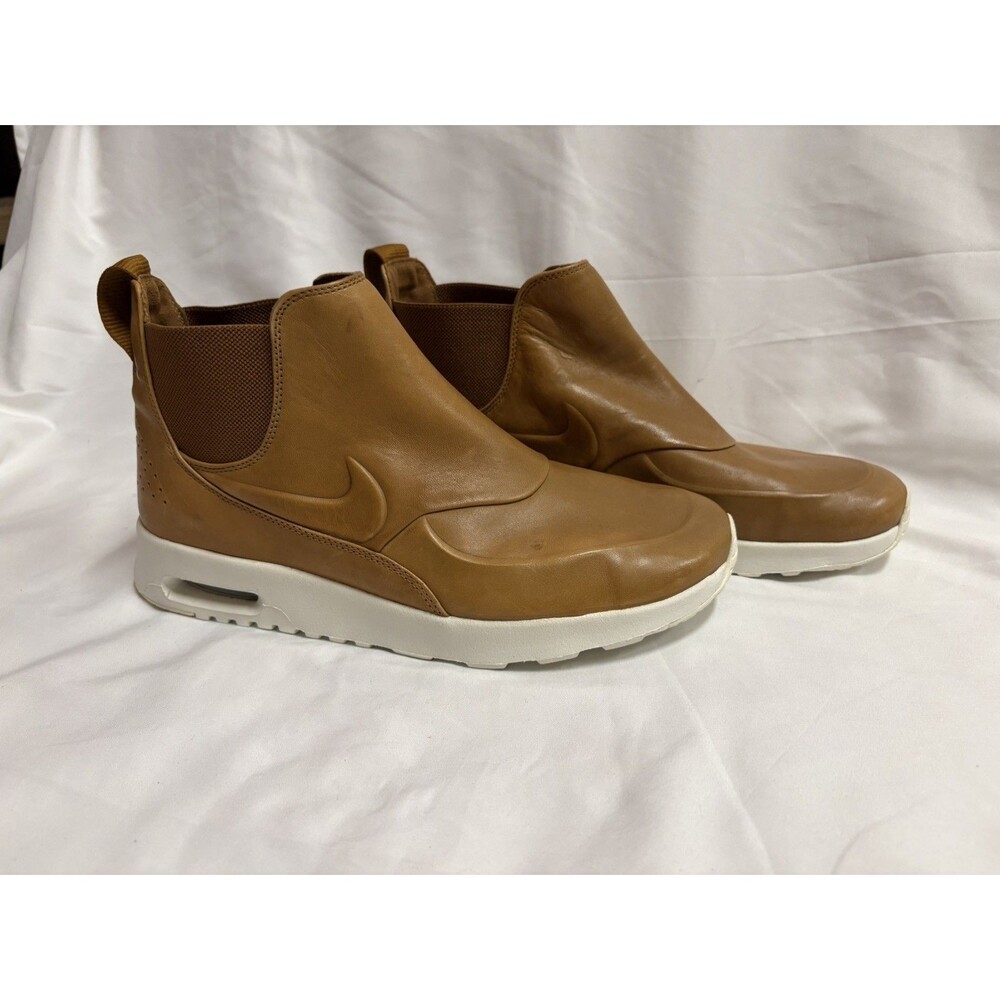 Nike Air Max Womens Thea Mid Leather Boot Sneakers Ale Brown Size 10